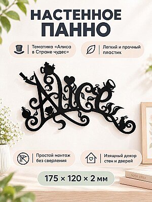 Настенный декор Алиса в Стране чудес 1