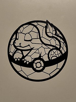 Настенный декор Покебол Pokemon Сквиртл 1