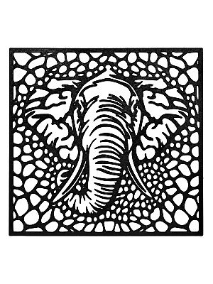 Декоративное настенное панно Слон Voronoi 4