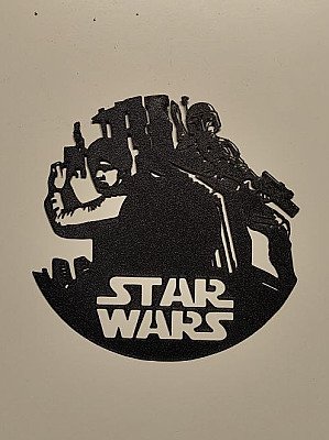 Настенный декор Star Wars Хан Соло и Боба Фетт 1