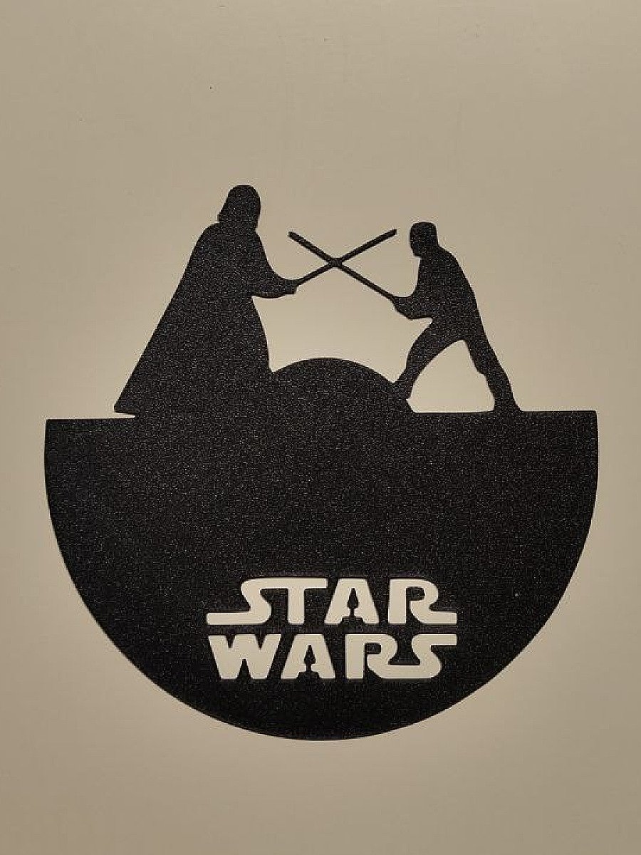 Настенный декор Star Wars Дуэль на световых мечах