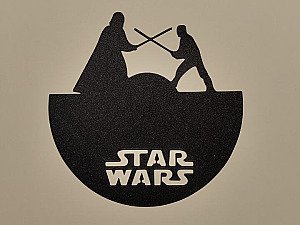 Настенный декор Star Wars Дуэль на световых мечах 2