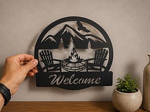 Настенная табличка Welcome Кемпинг 2