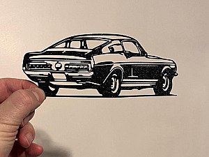 Настенный декор силуэт автомобиля Mustang 2