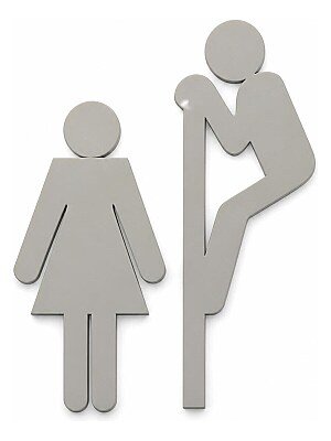 Забавная табличка для туалета WC 4