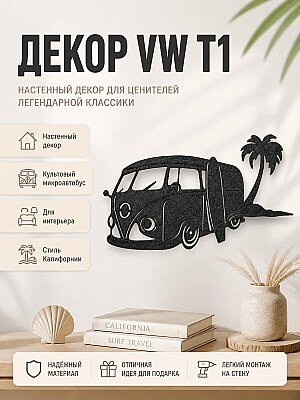 Настенный декор VW T1 Surf 1