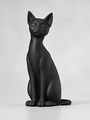 Декор Черный кот минимализм 7
