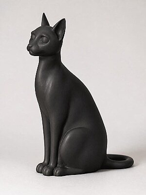 Декор Черный кот минимализм 8