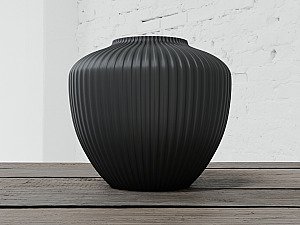 Ваза Modern Rounded Ribbed 3
