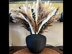 Ваза Modern Rounded Ribbed 4