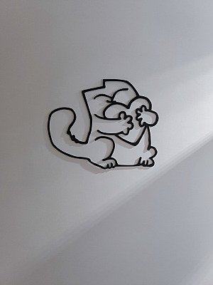 Настенный декор Simon's Cat с сердцем 2