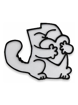 Настенный декор Simon's Cat с сердцем 3