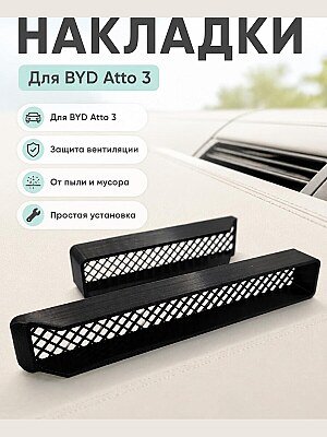 Защитные накладки на вентиляцию BYD Atto 3 / Yuan Plus 1