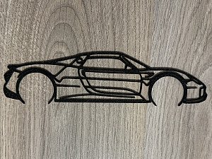 Декор настенный Porsche 918 Spyder силуэт 3