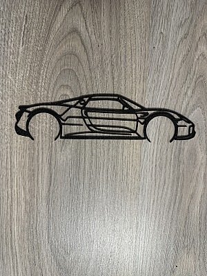 Декор настенный Porsche 918 Spyder силуэт 5