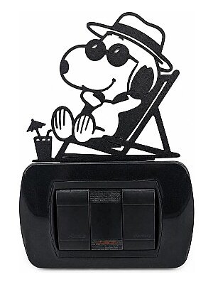 Декор для выключателя Snoopy Relax 6