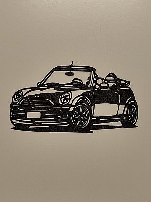 Настенный декор Mini Cooper силуэт 2