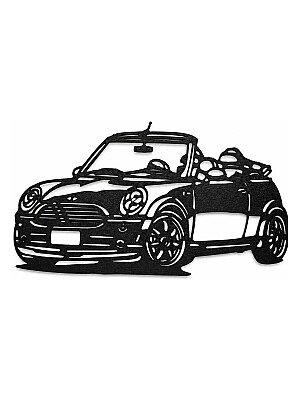 Настенный декор Mini Cooper силуэт 4