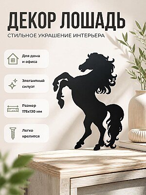 Настенный декор Силуэт Лошади 1