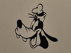 Силуэт Гуфи Disney, настенный декор 2