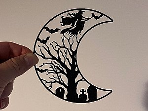 Декор на Хэллоуин: Луна и Ведьма 2