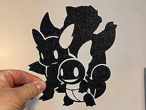 Декор Pokemon Сквиртл, Вартортл и Бластойз 2