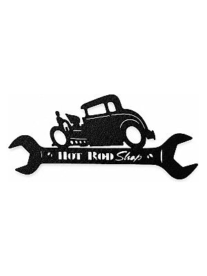 Настенный декор Hot Rod Shop с машиной и ключом 3