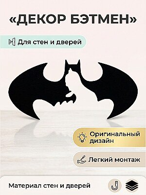 Декор Бэтмен для стен и дверей 1