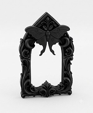 Рама для зеркала Goth Moth Moon baroque 4