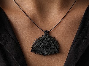 Кулон Всевидящее Око, готический амулет 3
