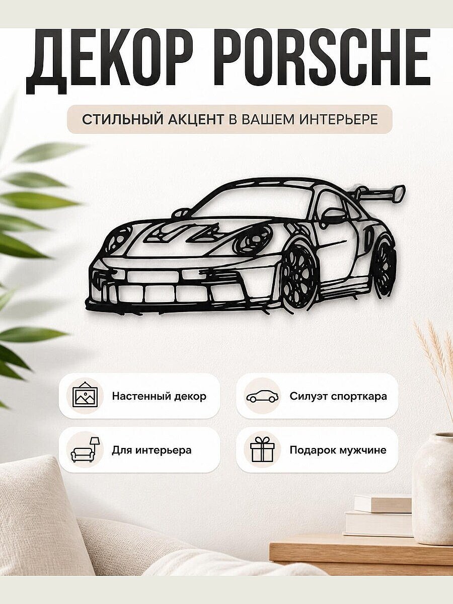 Настенный декор Porsche 911