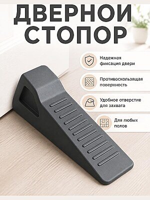 Дверной стопор-клин для окон и дверей 1