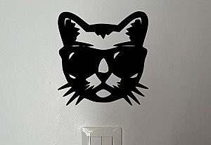 Настенный декор Кот в солнцезащитных очках 3