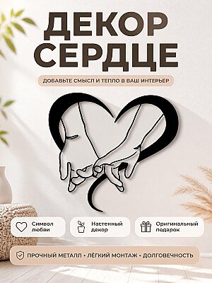 Декор для дома Сердце с руками 1