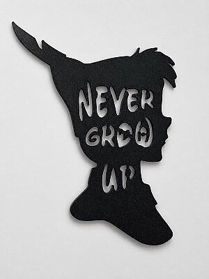 Декор на стену Питер Пэн Never Grow Up Disney 3