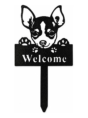 Декор для сада Чихуахуа Welcome 4