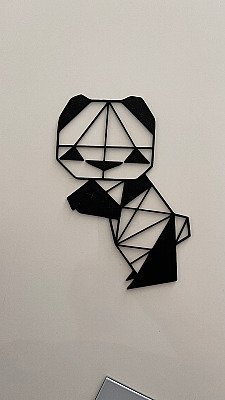 Настенный декор Панда оригами 4