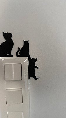 Декор для выключателя Кот 5