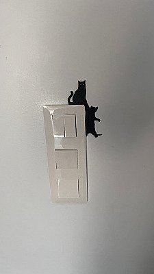 Декор для выключателя Кот 6