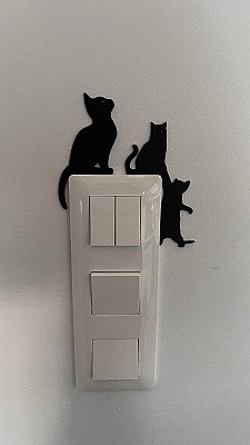 Декор для выключателя Кот 7