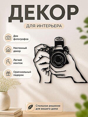 Настенный декор Фотограф с камерой 1