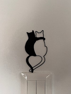 Декор для дома Котики обнимаются 2