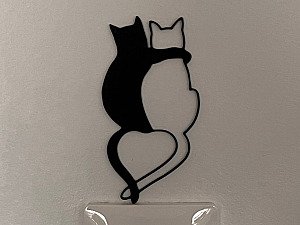 Декор для дома Котики обнимаются 3