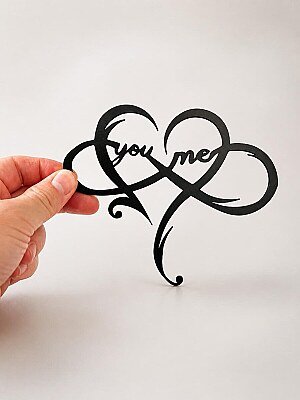 Настенный декор "You and me" бесконечность 2