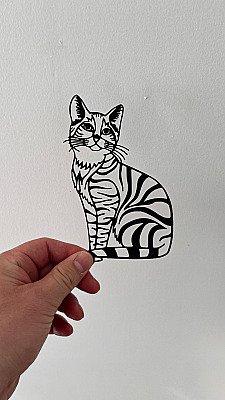 Декор для дома Кот сидящий 7