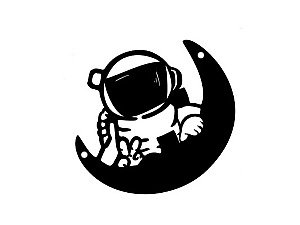 Декор настенный Космонавт на Луне 3