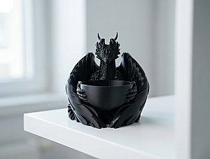 Декоративная чаша Готический Дракон 2