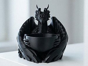 Декоративная чаша Готический Дракон 3