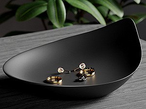 Блюдце для украшений Noir Petal 3