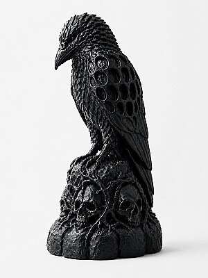 Декор Necro Raven Ворон на черепах 2